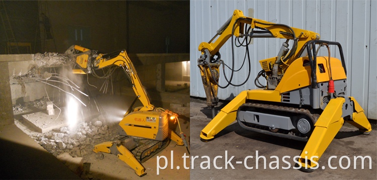 Mini gumowy podwozie podwozia gumowego